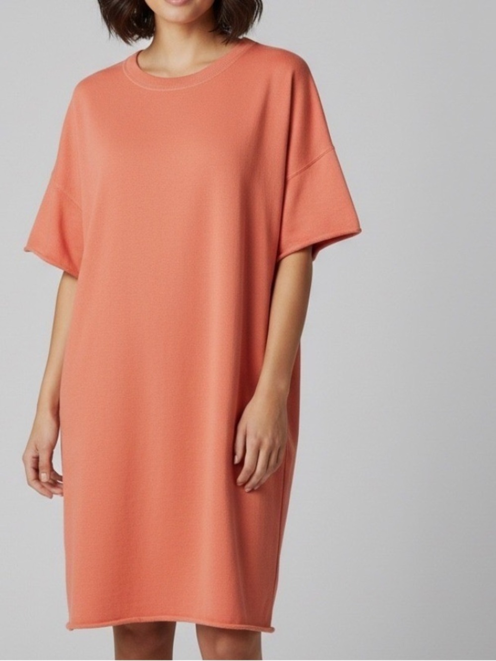 Peruvian connection Picanta willa coral orange cotton Dress size small